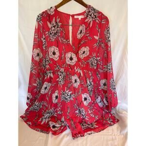 Beyond Words-Floral romper dress-Size M-Brand New